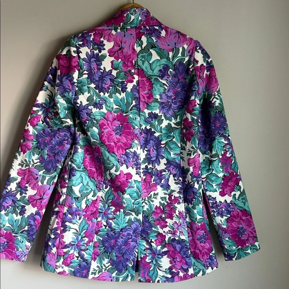 NEW Show Me Your Mumu Ezra Blazer in the Magenta Blooms floral print XS - Picture 3 of 9